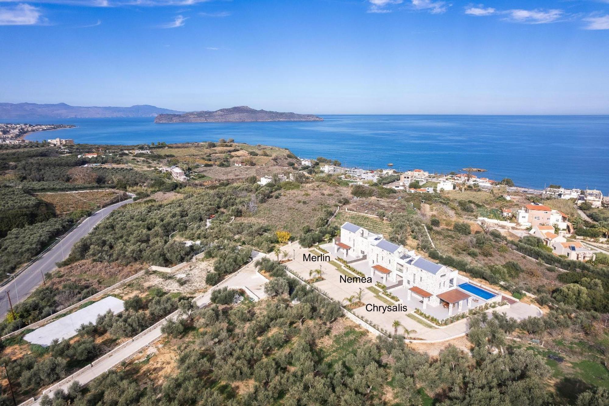Oinolithos Luxury Villas Kalamaki Buitenkant foto