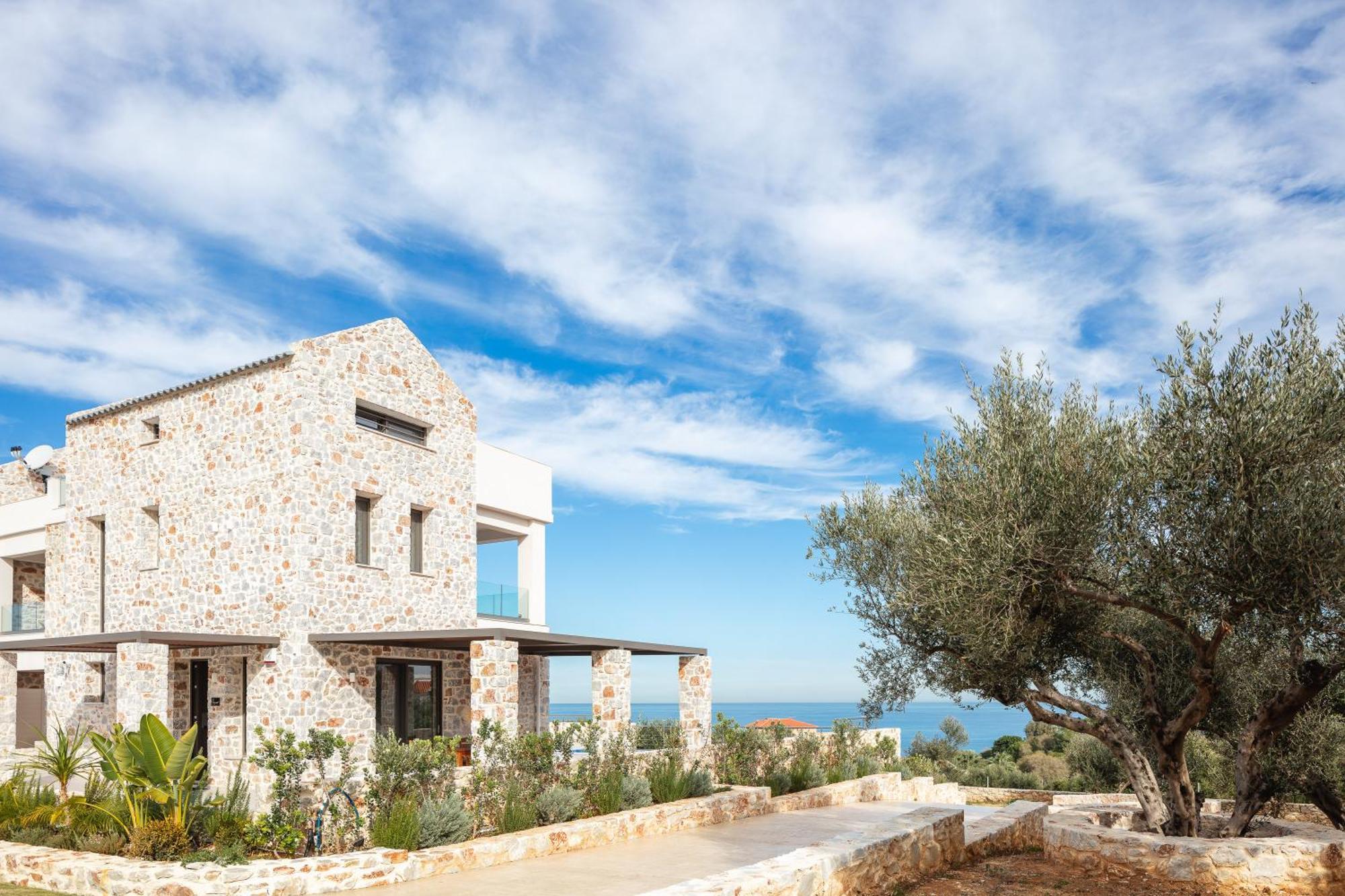 Oinolithos Luxury Villas Kalamaki Buitenkant foto