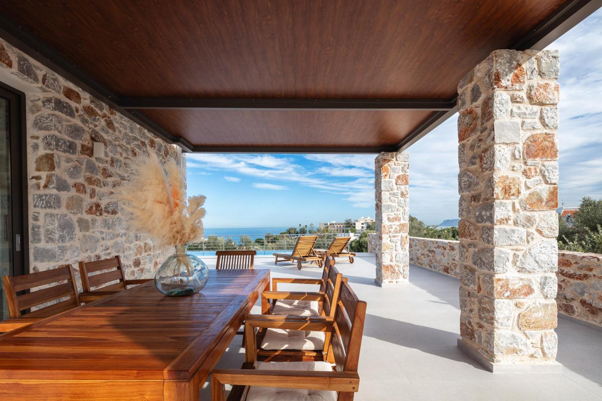Oinolithos Luxury Villas Kalamaki Buitenkant foto