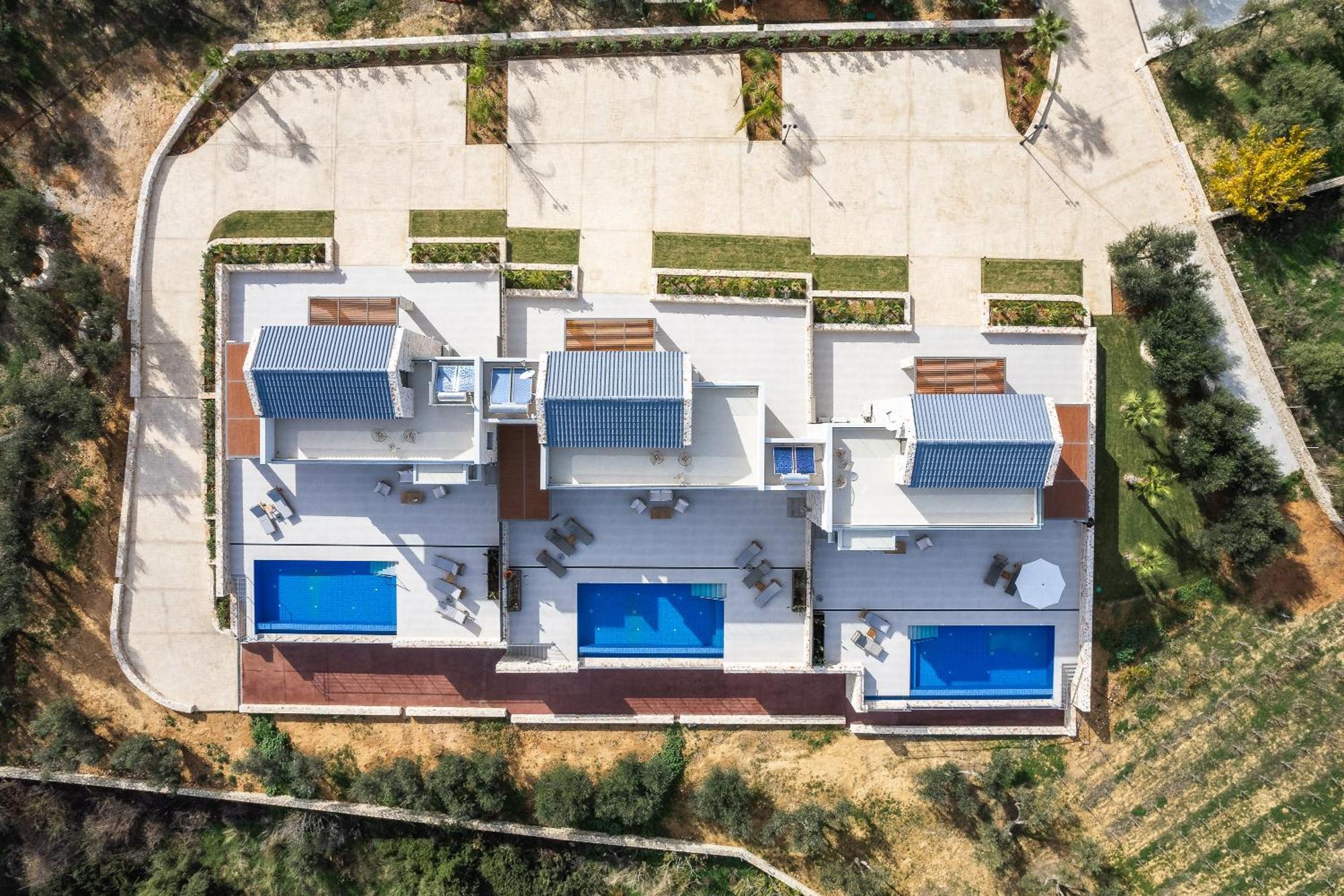Oinolithos Luxury Villas Kalamaki Buitenkant foto